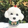 Dog Apparel Bandana Christmas Classic Stereoscopisch Patroon Huisdier Sjaal Kant Bibs Kerchief Merry Santa Claus Snowman Mooie huisdieren Sjaals voor kleine Medium Honden A137