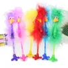 BallPoint Pennor Creative Cartoon Ostrich Animal Shape Cute Pen 0.7mm Kawaii Feather Blue Ink Office Writing Student Stationery