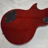 6 corde per chitarra elettrica rossa con tastiera in palissandro, pickup EMG, impiallacciatura in acero trapuntato