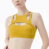 Womans Gather Yoga Vest Tops Fashion Trend Seamless Skinny Short T-shirs Female Naked Fitness Running Sports Underwear Shockproof Tshirt
