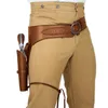 Party Masks Wild West Hip Gun Belt Holster Old Western Cowboy Leather Pistol Revolver Holder Fast Draw Rig Pirate Cosplay Gear pour 1043977