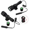 Tactical Hunting Torch T6 White LED Light Hunting FlashlightRifle Mount Remote Pressure Switch118650 BatteryUSB Charger 210328113448