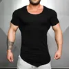 174 Men spring sporting top jerseys Tee Shirts Summer Short Sleeve Fitness Tshirt Cotton Mens Clothing Sports T Shirt