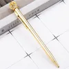 Ballpoint Pens Crystal Shiny Metal Crown Pen Interesting Ball Durable Student Stationery School Office Writing Supplies