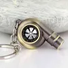 Whistle Sound Turbo Keychain Sleeve Bearing Spinning Auto Part Modell Turbocharger Key Chain Ring Keyfob Keyring