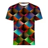 Summer Mens T Shirts Graphic Men's 3D Abstract Printing tshirts casual round neck male hiphop stye tees streetwear plu3222
