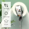 5 "Selfie selfie de 5" avec support de trépied Portable Bluetooth Fill Light pour téléphone mobile Vidéo Studio Maquillage en direct Mini Caméra Caméra à LED avec support de téléphone portable