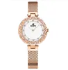 Diamond Goddess Luminous Quartz Womens Watch Mesh Belt Wear Resistant Ladies Wrist Watches Nature Beauty3147