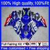 Injection Mold Fairings For SUZUKI GSXR600 GSXR-750 750CC GSX-R750 K6 06-07 21No.0 GSXR 600 750 CC 600CC GSX-R600 06 07 GSXR-600 GSXR750 2006 2007 OEM Bodys Factory Blue