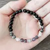 Perlenstränge Boho Schmuck Naturstein Armband Armreifen für Frauen 6 mm Amethyst Labradorit Rosa Schwarz Perlen Paar Großhandel Bulk Kent22