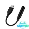 Type-C USB-C to 3.5mm Adapter Cables Earphone cable AUX audio female Jack for Samsung S20 S21 note 10 20 plus