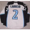 Nikivip Milwaukee Admirals # 2 Teemu Laakso # 13 Conacher # 19 Maillot de hockey sur glace rétro Calle Jarnkro Maillots de nom de numéro personnalisés cousus pour hommes