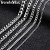 Cuban Men's Stainless Steel Mesh Chain, 18-36 Inch Necklace, Hip Hop Gift, Wholesale, Knm156 Jewelry Q0809