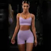 Women's Shorts Women's Seamless Women Set Workout Shirts Sport Bra Gym Clothing Short Crop Top High Waist Running Leggings Sports