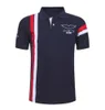 F1 Team 2021 Formule One Official Short Sleeve Polo Shirt Revers Sports T-shirt Personaliseer dezelfde stijl