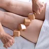 Handhållen Trä Gua Sha Skrapande Massage Verktyg Anti Celluliter Trä Guasha Roller