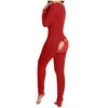 Women's Jumpsuits & Rompers Jumpsuit Lingerie Button-down Functional Buttoned Flap Adults Long Sleeve Home Suit Pajamas For Women Sleepwear