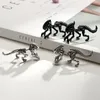 Dangle Kroonluchter Vrouwen Mannen Oorbellen Oor Stud Dinosaur Vorm Mode-sieraden Valentijnsdag Gift BN