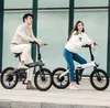 [EU i lager] Himo Z20 Kick Scooters Folding Electric Moped Bike Ebike 250W Motor 20 tum Grå Vit 36V 10AH Cykel