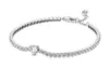 2021 NOUVEAU 100% 925 Sterling Silver 8236 Bracelet classique Clear CZ Charm Bead Fit DIY Original Fashion Bracelets Factory Free Wholesale Bijoux Cadeau