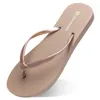 Style56 Tofflor Strandskor Flip Flops Kvinnor Grön Gul Orange Navy Bule Vit Rosa Brun Sommar Sandaler 35-38