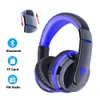 Sobre orelha Bass estéreo Bluetooth Headphones Sem Fio Headset Alienígena Suporte Micro SD Cartão de Rádio Microfone Et Earphones MX666