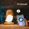 Toucan Bird Bluetooth -högtalarens nattljus Stiglöst Dimning LED -andningsljus med ljud USB -laddningsbar beröringsbord LAMP8004068