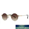 Solglasögon Modern Vintage Slim Rund Rimless Stil Tint Ocean Lens Mode Märke Design Solglasögon 88201