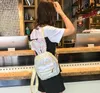 femmes chaudes Sparkly PU cuir mini sac à dos étudiants SACS DE VOYAGE D'ÉPAULE Étudiants du Collège sac à dos équipement de voyage Sacs d'école