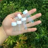 Mini cam şişeler plastik vida beyaz kapaklı şeffaf şişeler şişe 5 ml 6 ml 7ml 10 ml 14ml kavanoz 100 pcShigh Qty