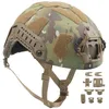 Equipamento de tiro ao ar livre airsoft ajustável cabeça travamento cinta sistema suspensão sf suprt alto corte rápido capacete tático NO01-017