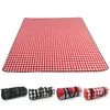 Vouw pad Soft Deken Outdoor Vouwen Waterdicht Camping Strand Plaid Picknick Mat 220216