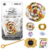 Burst Yellow/White Ver. B-00 Spinning Top with Launcher Juguetes Metal Fusion Fafnir Blade Gyroscope Toys for Children Boys Gift X0528