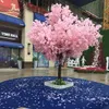 Flores decorativas coronas de cerezo artificial
