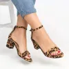 Classic retro design high heel sandals flower flat pump women's large size shoes 35-43