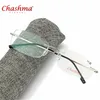 Super Light Folding Flexible Memory Titanium Rimless Reading Glasses Oculos de Grau1 0 1 5 2 0 2 5 3 0 3 5 Solglasögon281y