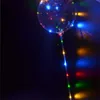 Party Favorit Ny LED Lampor Ballonger Nattbelysning Bobo Ball Multicolor Dekoration Ballong Bröllop Dekorativ Ljus ljusare med pinne