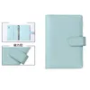 A6 PU Leather Notebook Notepads Cover Refillable 6 Ring Binder Loose Leaf Personal Organizer Blue Yellow Purple Pink XBJK2105