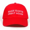 Make Kanye Great Powierzchołek Data Kapelusz Mężczyźni Kobiety Bawełniane Czapki Czerwona Celebrity Snapback Golf Cap Hats Garros Casquette X0726