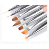 7PCS Nail Art Liner Pennello per pittura per unghie Disegno Punteggiatura design Gel UV Acrilico Accessori per manicure NAB010