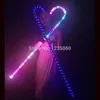 Party Decoration Ruoru 1 Piece Belly Dance LED Crutches White Color Walking Stick Accessories Stage Qerformance Props Shining Cros308m