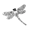 Pins Brooches DoreenBeads Crystal Dragonfly Pin Vintage Brooch For Women Coat Animal Style Accessories Fashion Delicate Jewelry 1PC Seau22