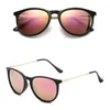 Mode män kvinnor solglasögon designer lyx varumärke glasögon solglasögon bruna fodral svart metall ram mörk 50 mm linser för