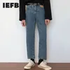 IEFB hommes Jeans décontractés pantalon printemps été Denim pantalon mâle Style coréen droit Vintage bas 9Y6207 210524