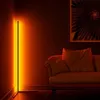 Nowoczesna lampa podłogowa Ściemniana RGB Narożna Sypialnia Atmosfera Kryty Dekoracja Stoiska Kontrola światła za pomocą aplikacji lub pilota