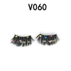 Wholesale Christmas Color Exaggerated False Eyelashes Natural Simulation 25mm Glitter Eyelash Shimmery Lashes Make Up For Halloween