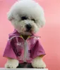 Winter Fall Thicken Pets Jackets Dog Apparel Full Jacquard Coat 2 Colors Windproof Jacket