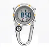 Digital Carabiner Clip Watches Sport Hook Hospital Gift Electronic Luminous Multi-Function FOB Nurse Clock Outdoor Fashion249f