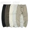 2021 calças de grife masculinas dos EUA de alta qualidade Calças de moletom com letras reflexivas streetwear de luxo com cordão de lã marrom Calças esportivas Jogger