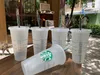 Starbucks Deniz Kızı Tanrıça 16 Oz 24oz Tumblers Kupalar Dudak ve Saman Sihirli Kahve Costom ile Plastik İçme Suyu